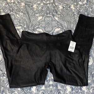 Faux leather leggings